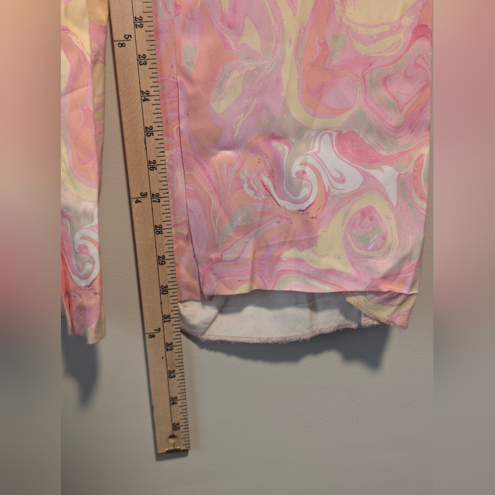 Zara Retro Womens Flare Pants With Flowers & Split Bottom Size Medium New No Tag - Picture 7 of 16